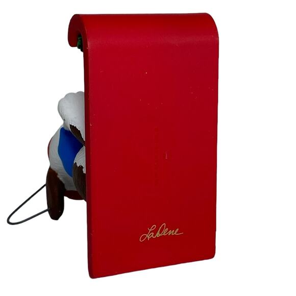 Hallmark Grandpa 1996 Ornament with Dalmatians On A Sled - Picture 4 of 8